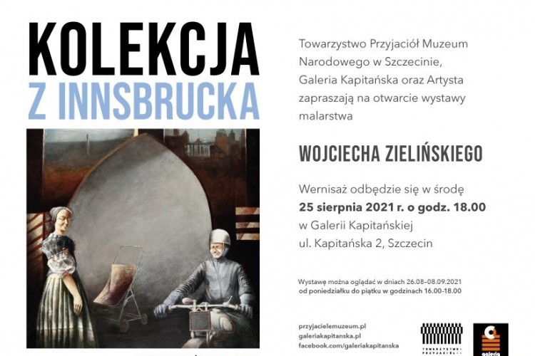 Zaproszenie na otwarcie wystawy Wojciecha Zielińskiego "Kolekcja z Innsbrucka"